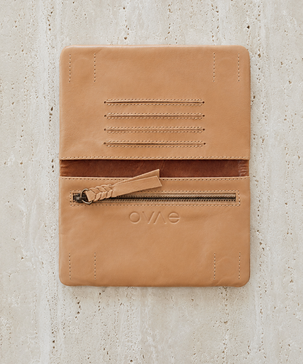 Agatha Phone Wallet Pecan