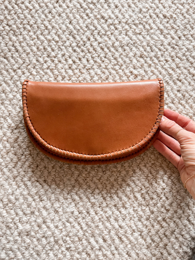 Gabrielle Whipstitch Wallet Walnut