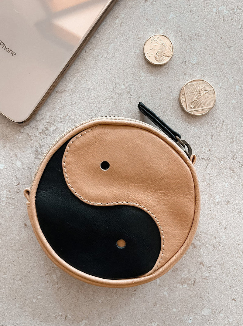 Yin Yang Coin Purse Black