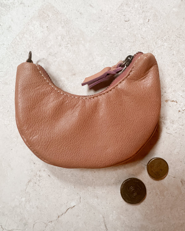 Moon Coin Purse Rose