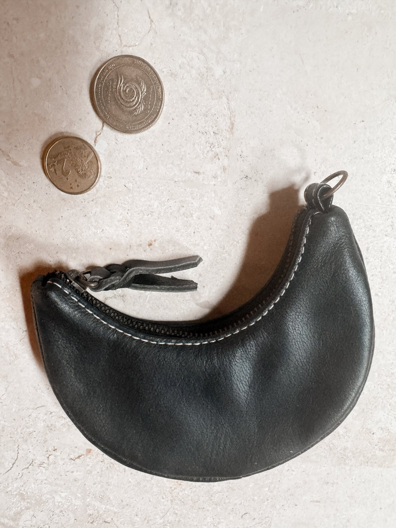 Moon Coin Purse Black