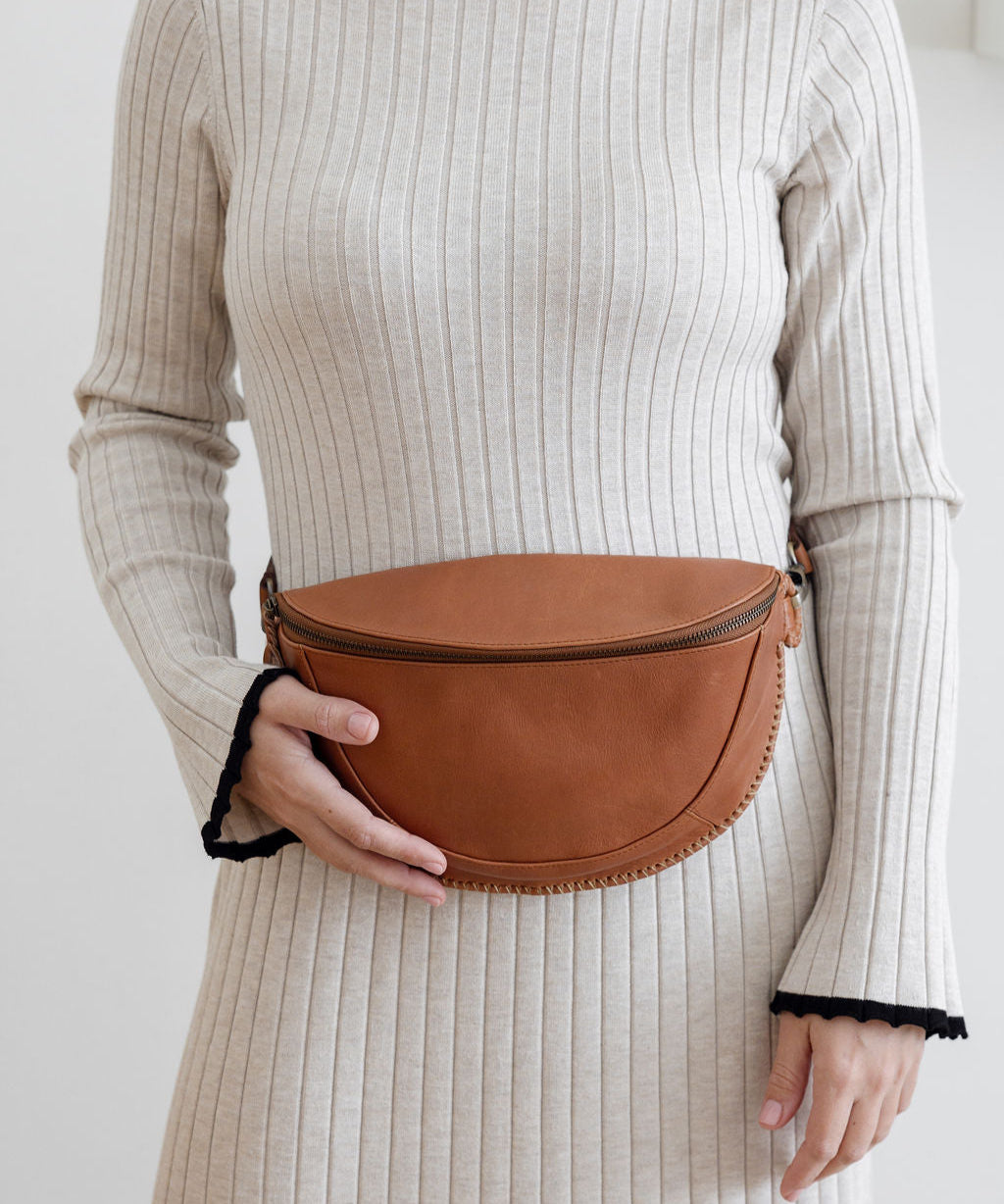 Haven Crossbody Belt Bag Walnut