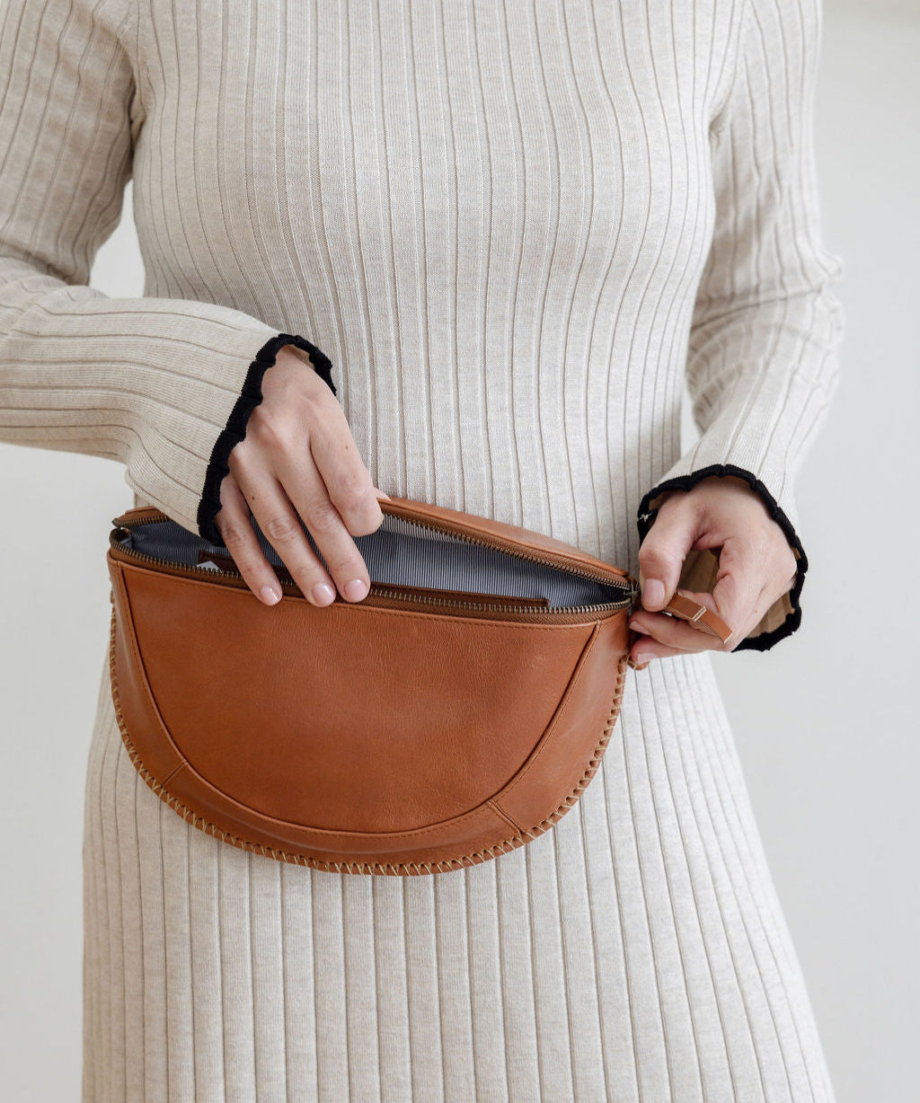 Haven Crossbody Belt Bag Walnut