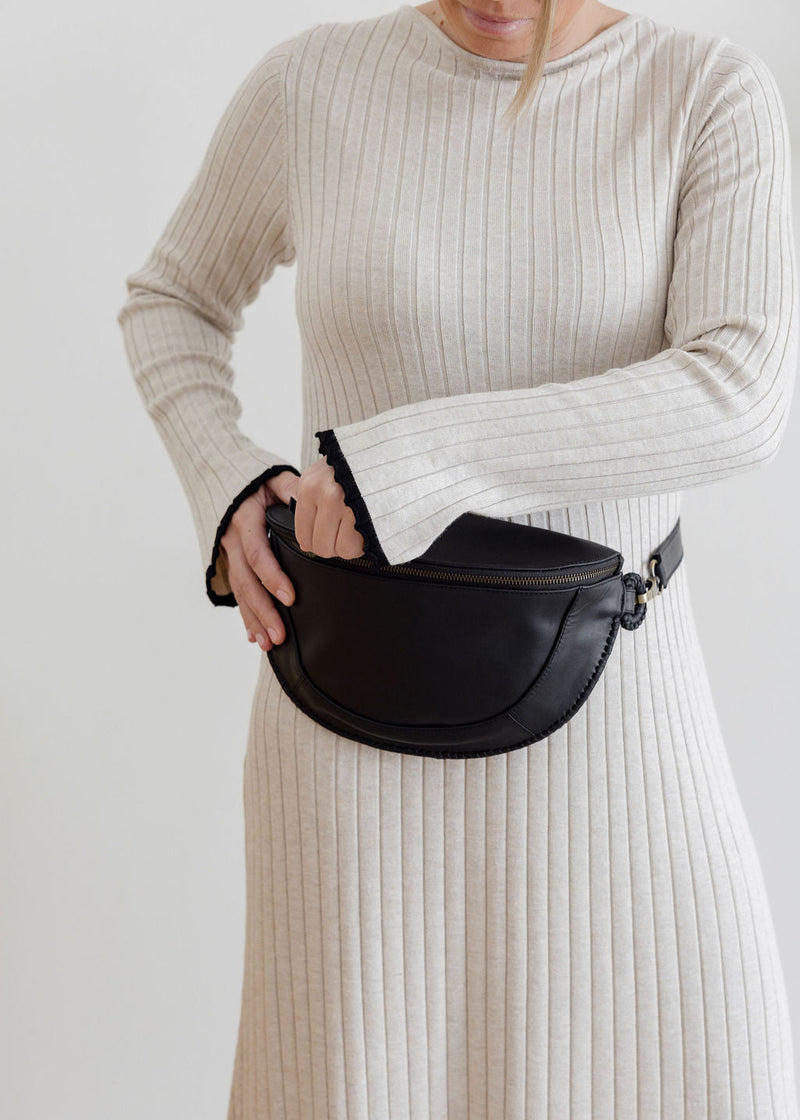 Haven Crossbody Belt Bag Black
