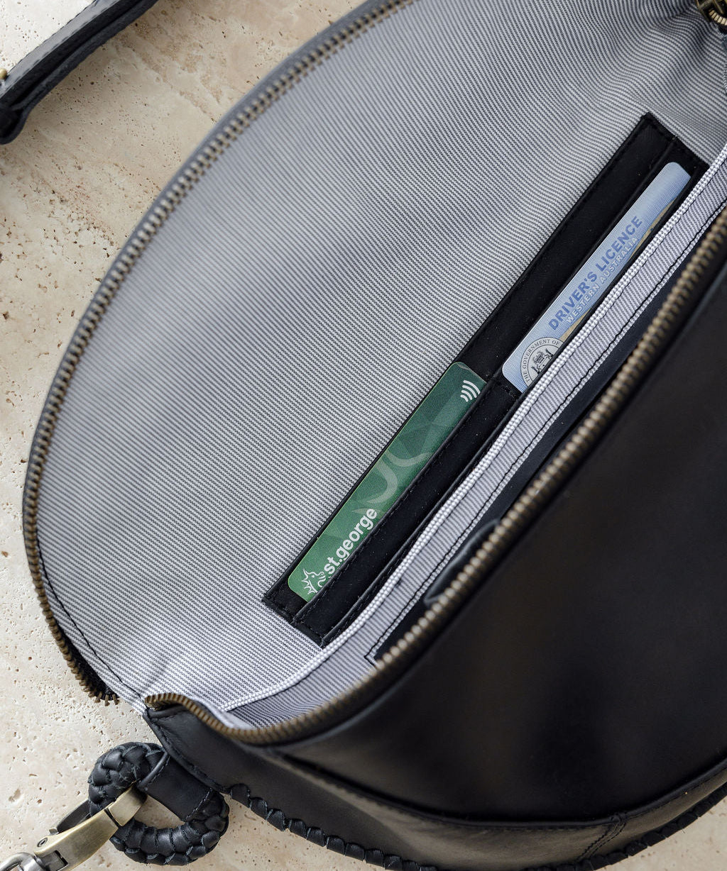 Haven Crossbody Belt Bag Black