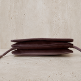 Vivi Crossbody Wallet Bag Mulberry/Chocolate