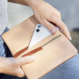 Agatha Phone Wallet Pecan