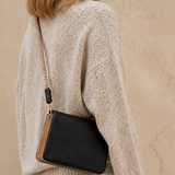Vivi Crossbody Wallet Bag Black/Sunset