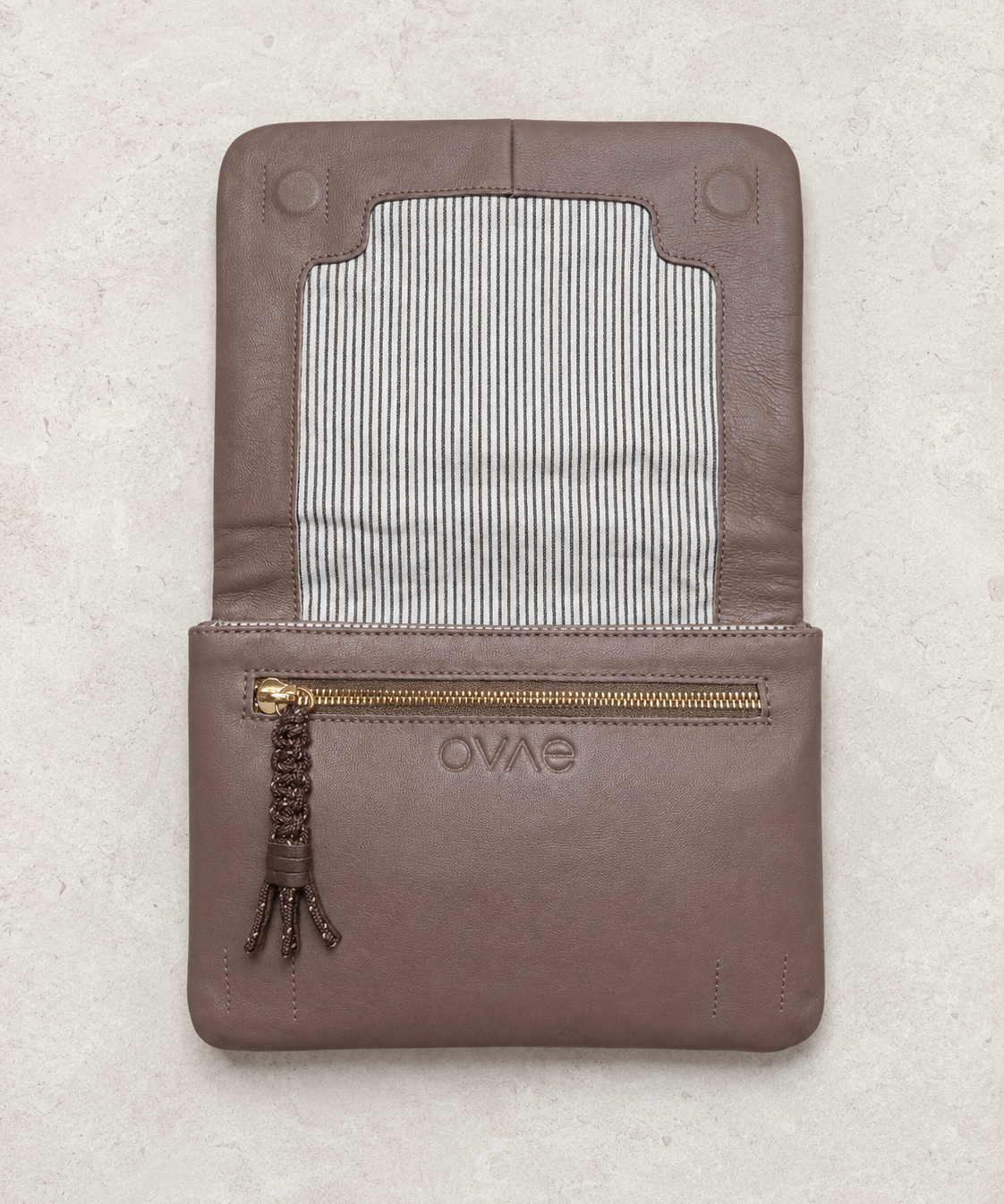 Vivi Crossbody Wallet Bag Chocolate/Mulberry