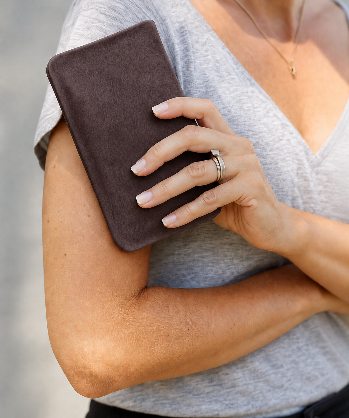 Agatha Phone Wallet Chocolate