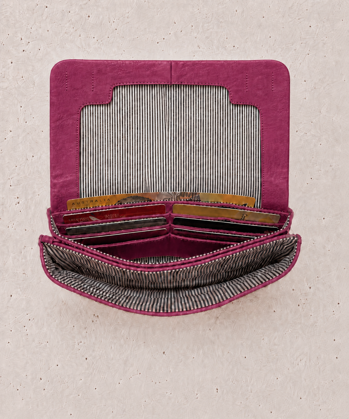 Vivi Crossbody Wallet Bag Pecan/Grape