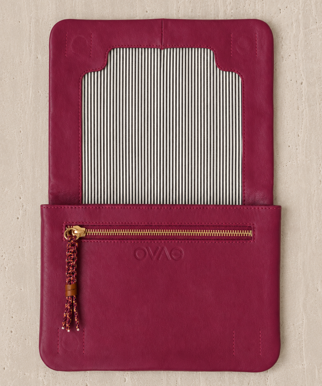 Vivi Crossbody Wallet Bag Pecan/Grape