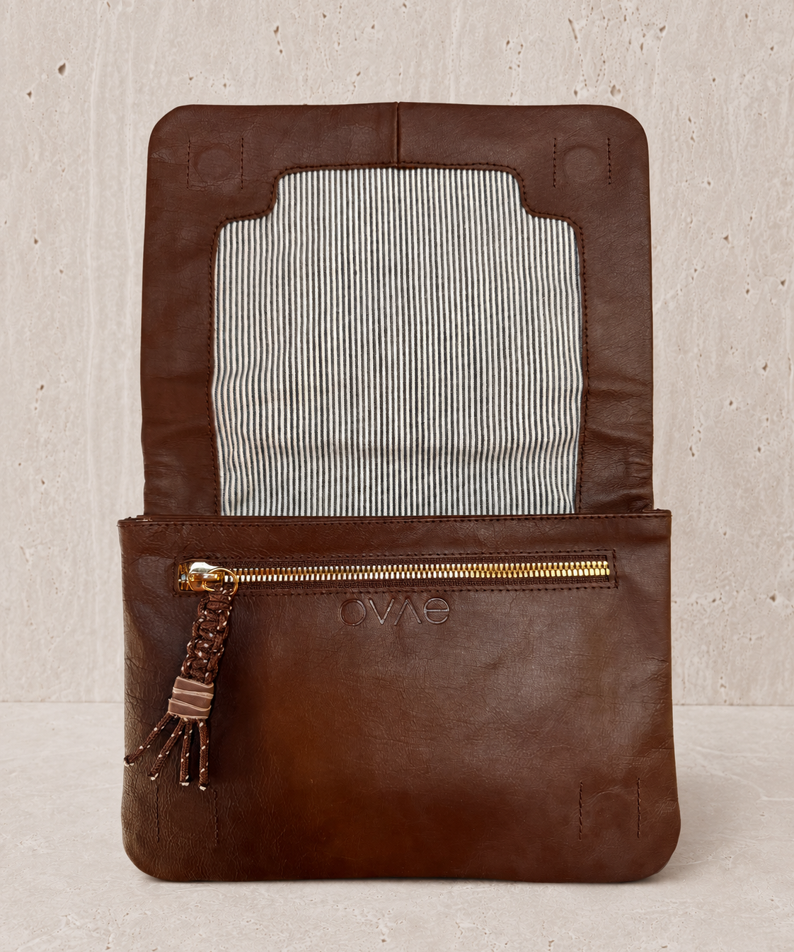 Vivi Crossbody Wallet Bag Mulberry/Chocolate