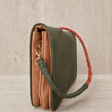 Vivi Crossbody Wallet Bag Olive/Bloom