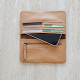 Agatha Phone Wallet Pecan