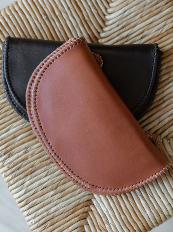 Gabrielle Whipstitch Wallet Walnut