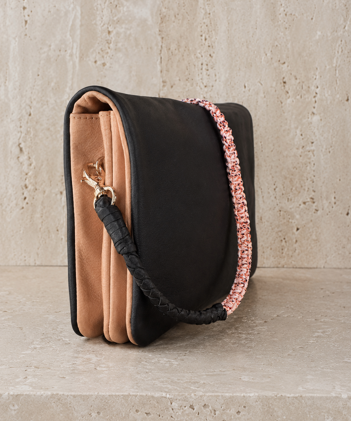 Vivi Crossbody Wallet Bag Black/Sunset