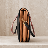 Vivi Crossbody Wallet Bag Black/Sunset