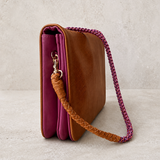 Vivi Crossbody Wallet Bag Pecan/Grape