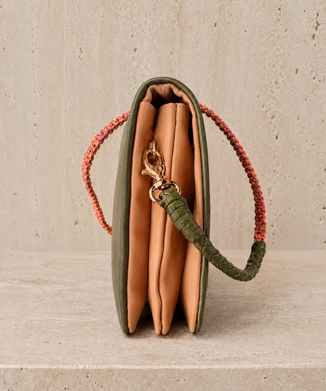 Vivi Crossbody Wallet Bag Olive/Bloom