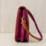 Vivi Crossbody Wallet Bag Pecan/Grape