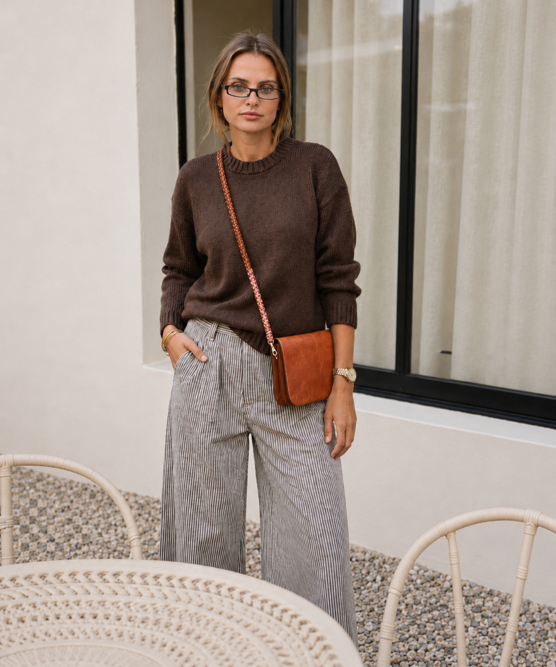 Vivi Crossbody Wallet Bag Pecan/Sunset