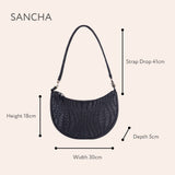 Sancha Shoulder Bag Black
