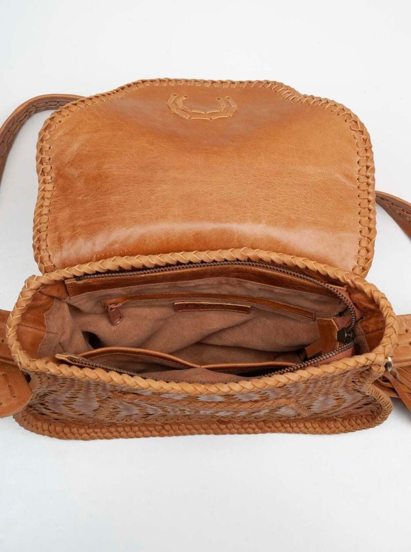 Tan Leather Saddle Bag | Leather Saddle Bag | Crossbody Saddle Bag – Ovae