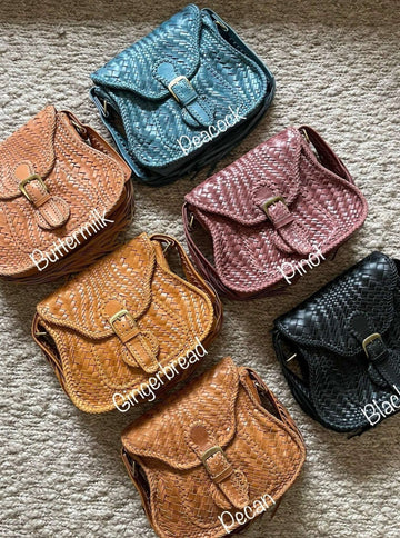 Leather Crossbody Saddle Bag Leather Saddle Bag Ovae