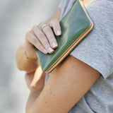 Agatha Soft Wallet Olive