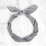 Bandana Head Scarf Grey