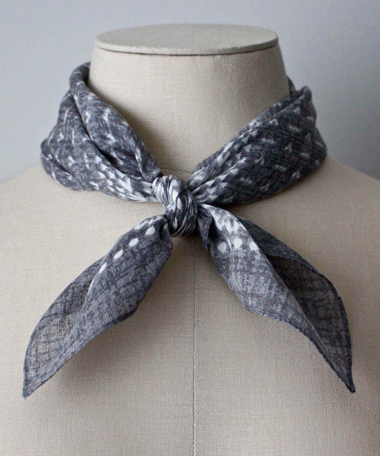 Bandana Head Scarf Grey