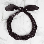 Bandana Head Scarf Washed Black