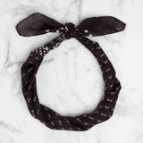 Bandana Head Scarf Washed Black