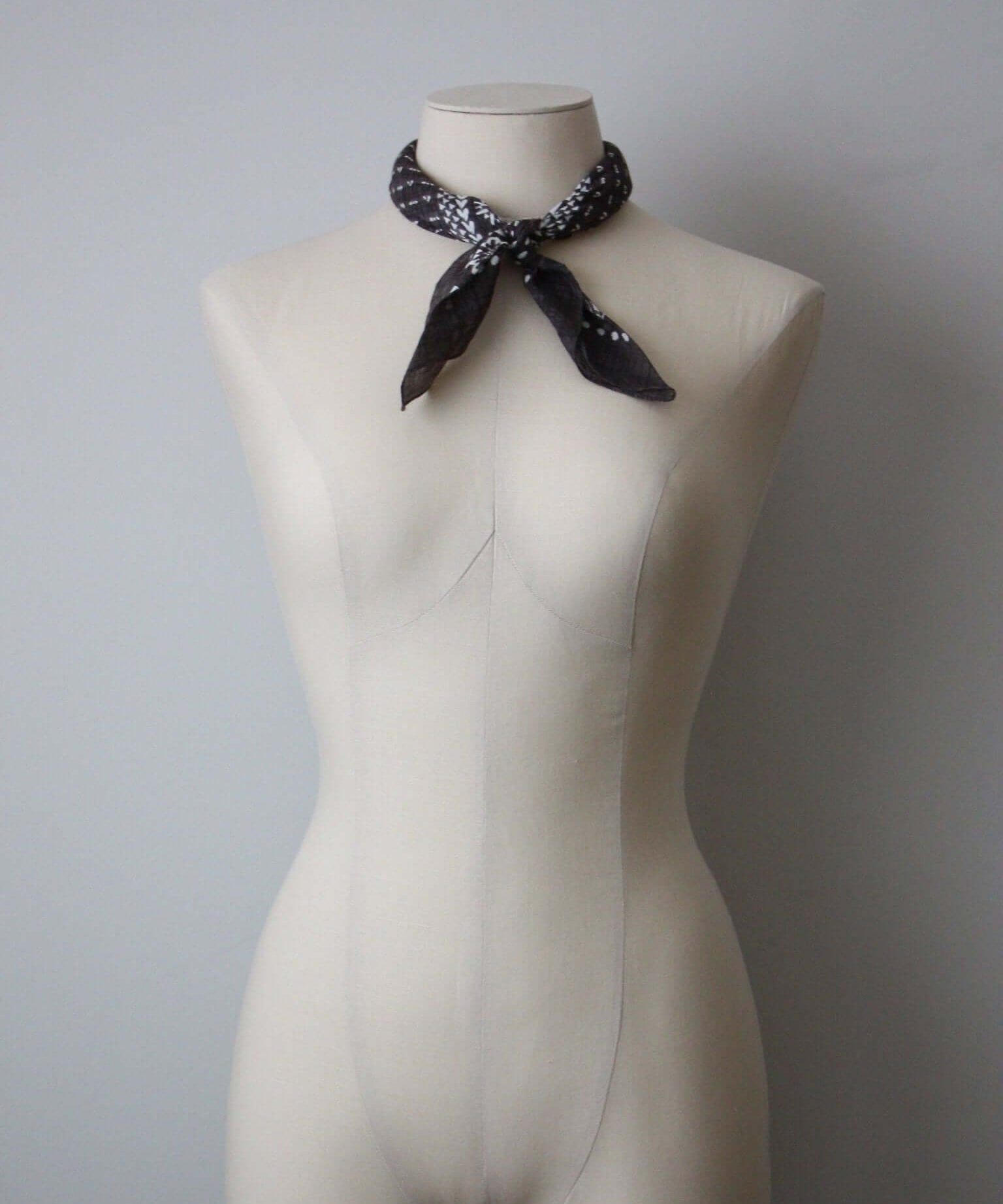 Bandana Head Scarf Washed Black