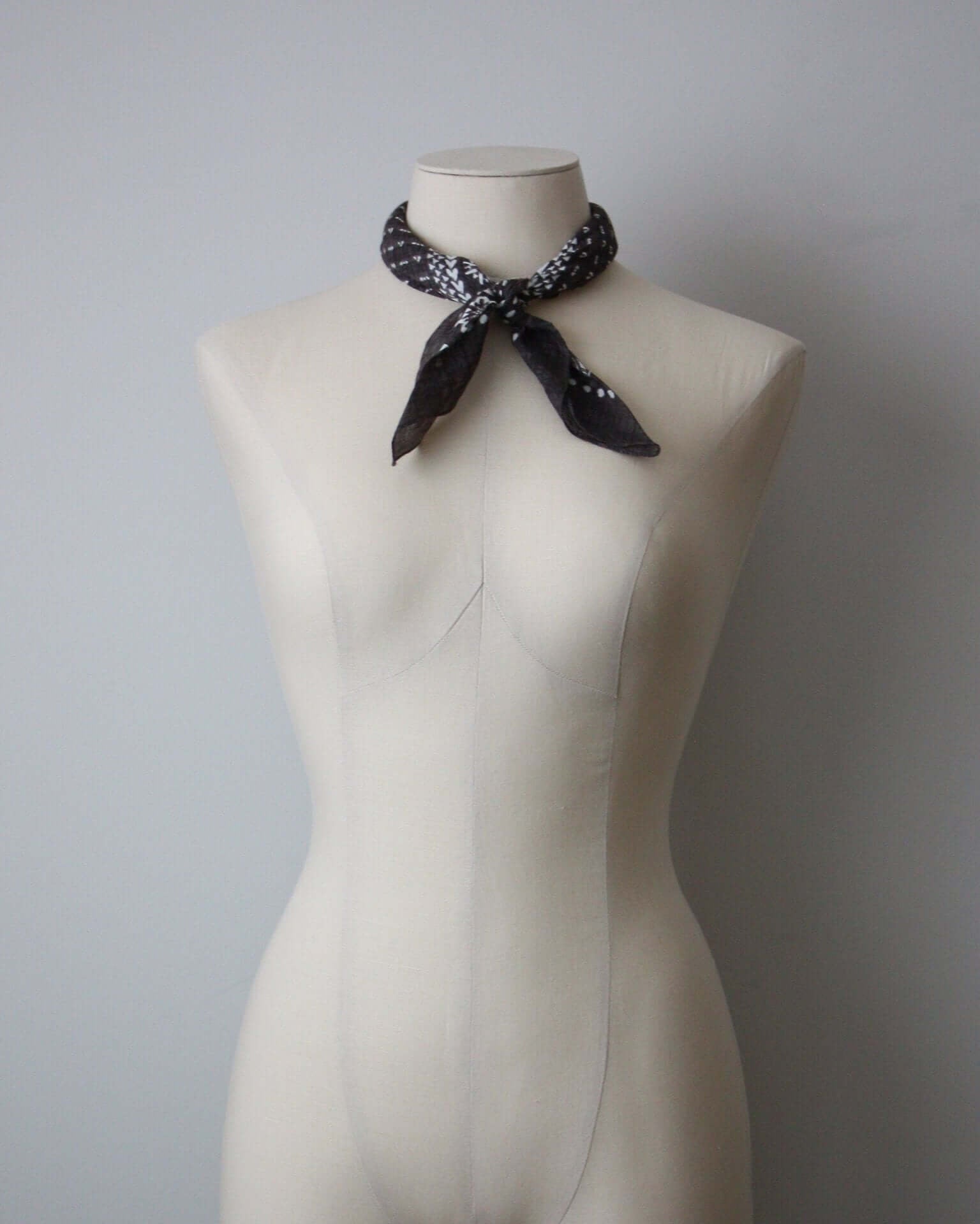 Bandana Head Scarf Washed Black