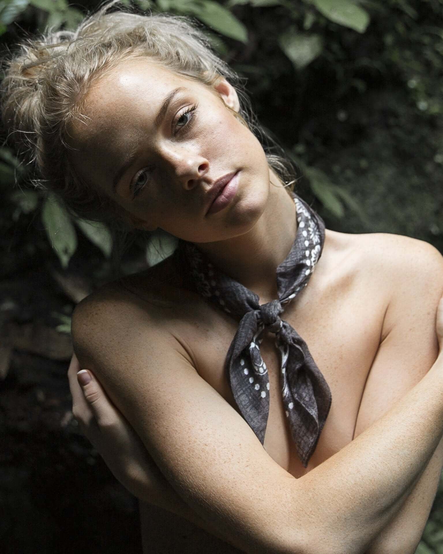Bandana Head Scarf Washed Black