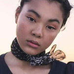Bandana Head Scarf Washed Black