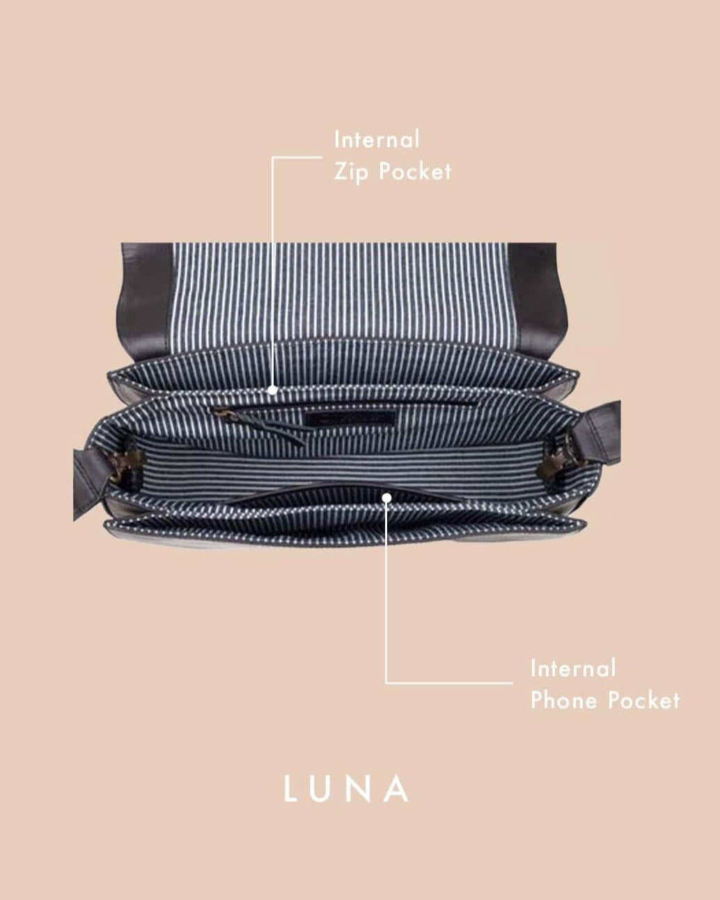 Luna Minimalist Bag Black