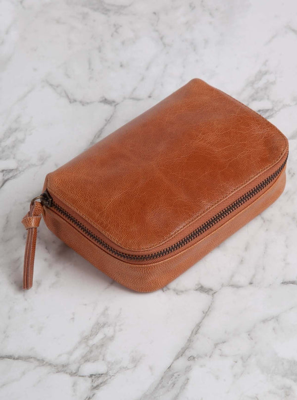 Santos Leather Pouch Gingerbread