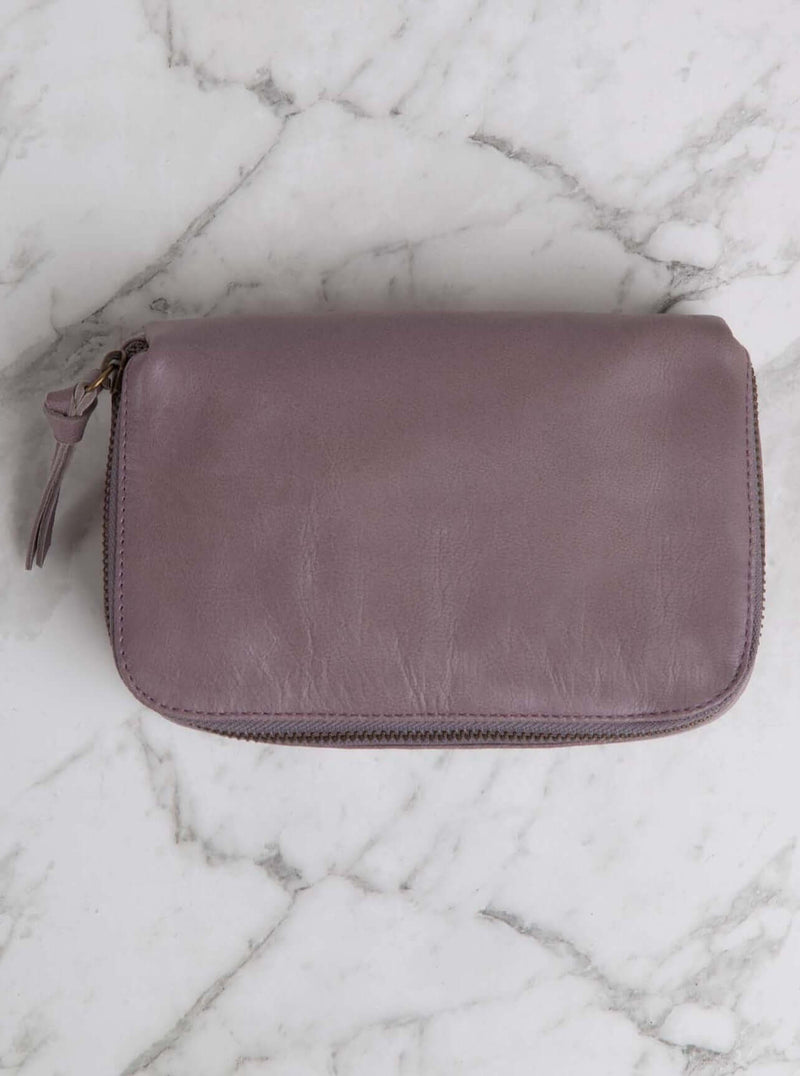 Santos Leather Pouch Mulberry