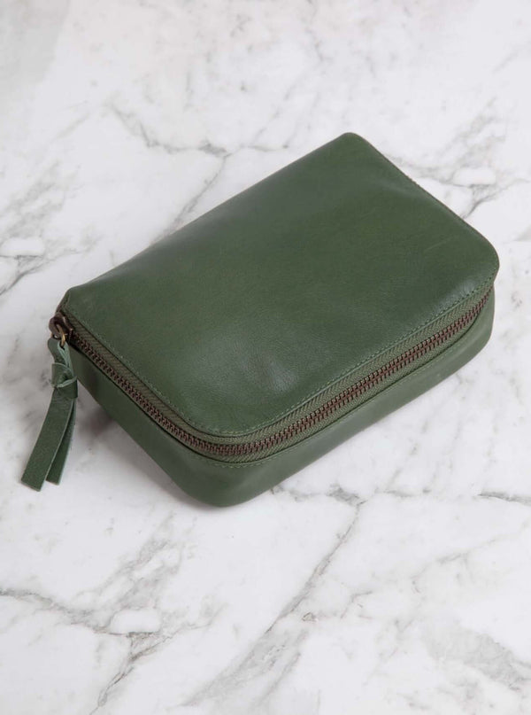 Santos Leather Pouch Olive