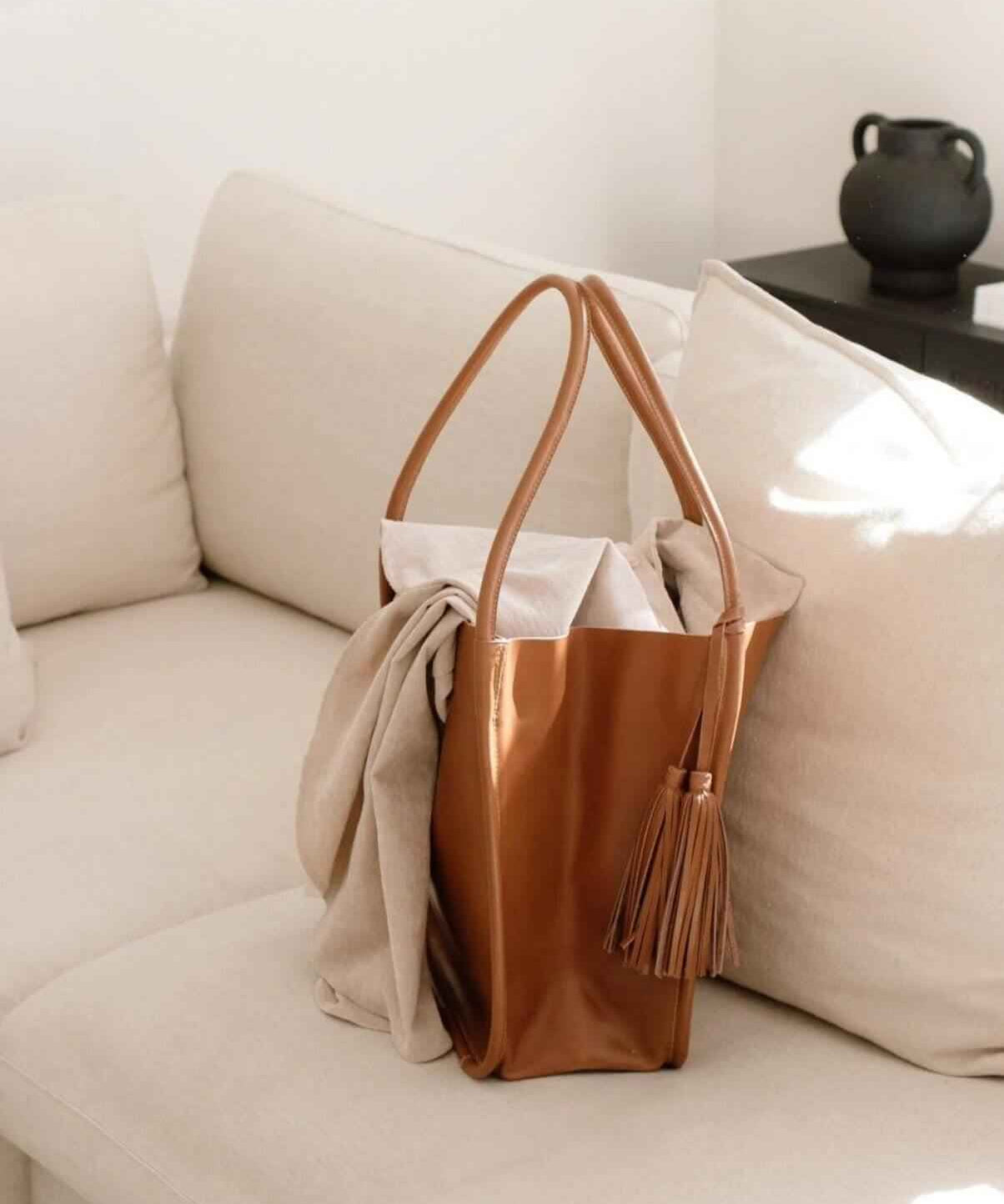 Trapeze Tote Bag Nougat