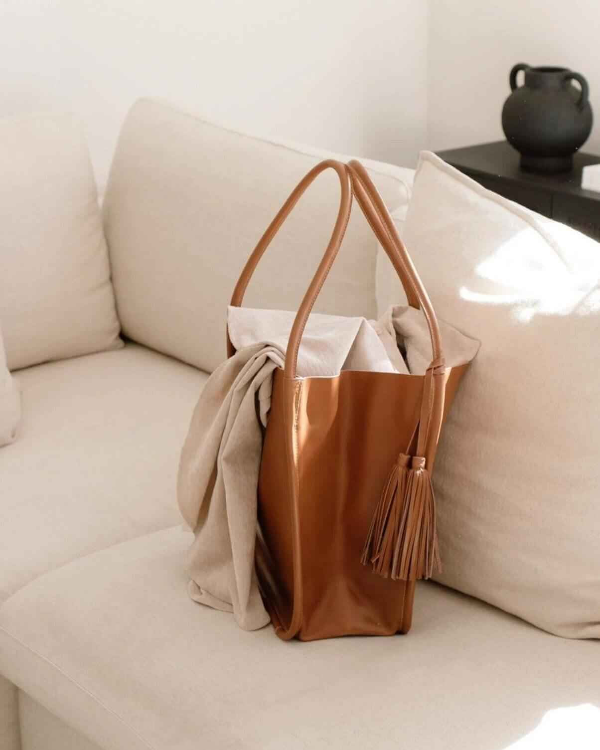 Trapeze Tote Bag Nougat