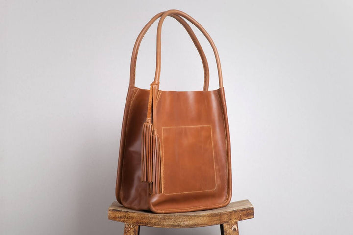 Trapeze Tote Bag Walnut