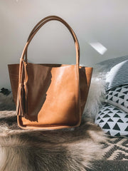 Trapeze Tote Bag Walnut