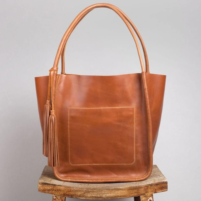 Trapeze Tote Bag Walnut