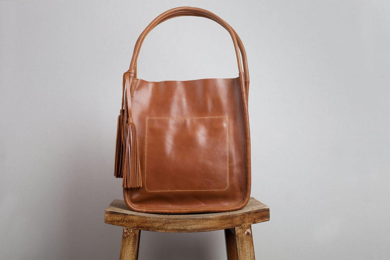 Trapeze Tote Bag Walnut