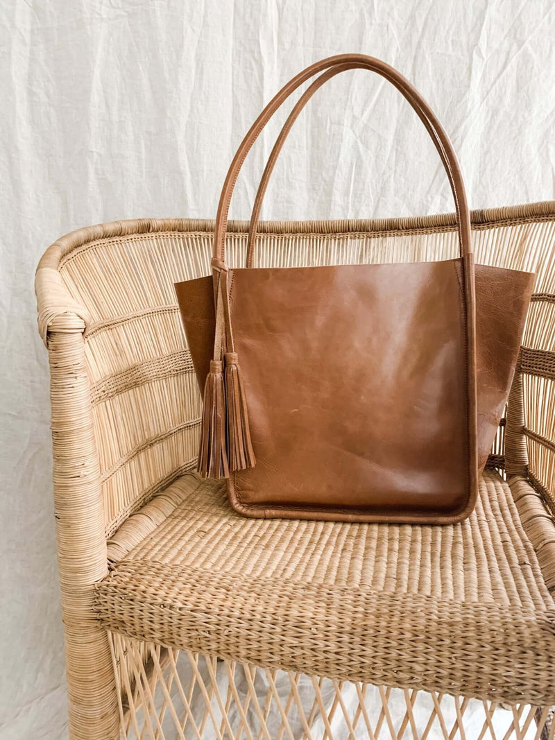 Ovae - Trapeze Tote Bag - Walnut – Behind The Trees