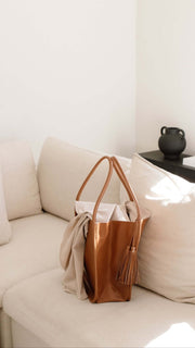Trapeze Tote Bag Walnut